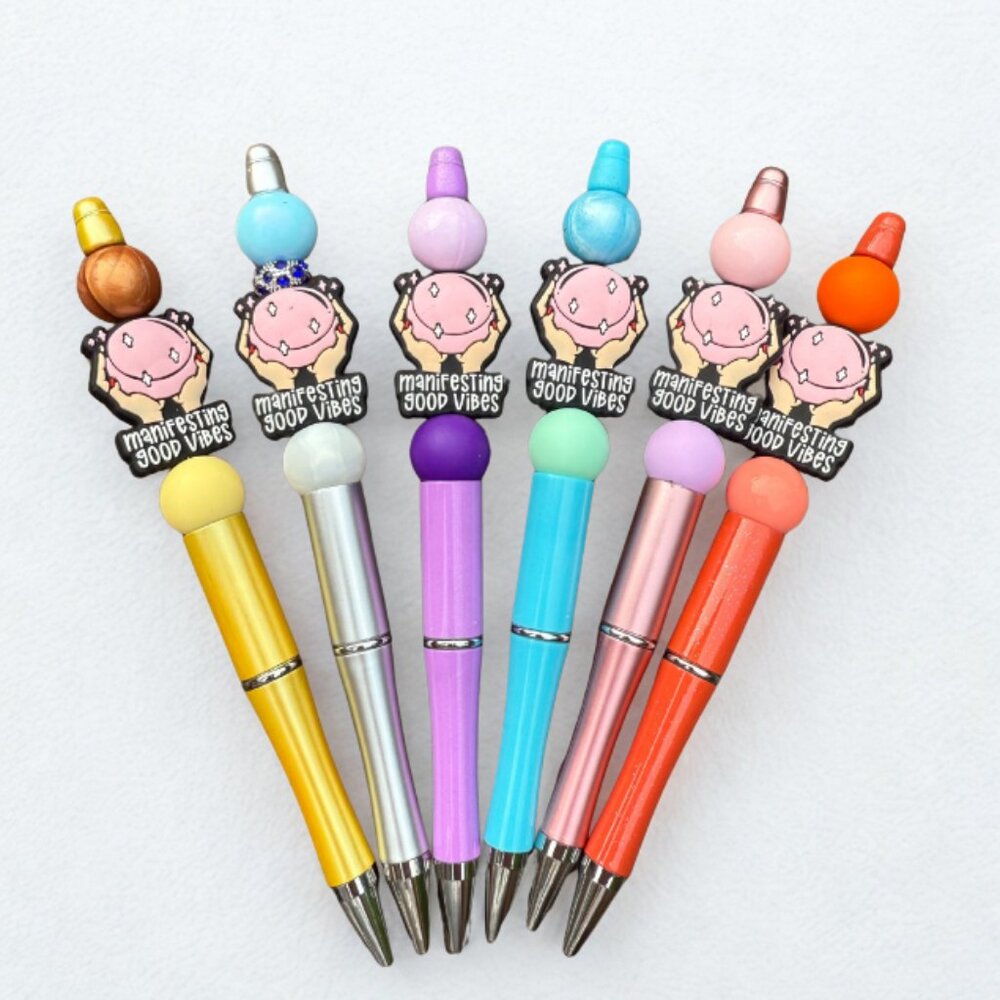 Good Vibes Beaded Silicone Pen